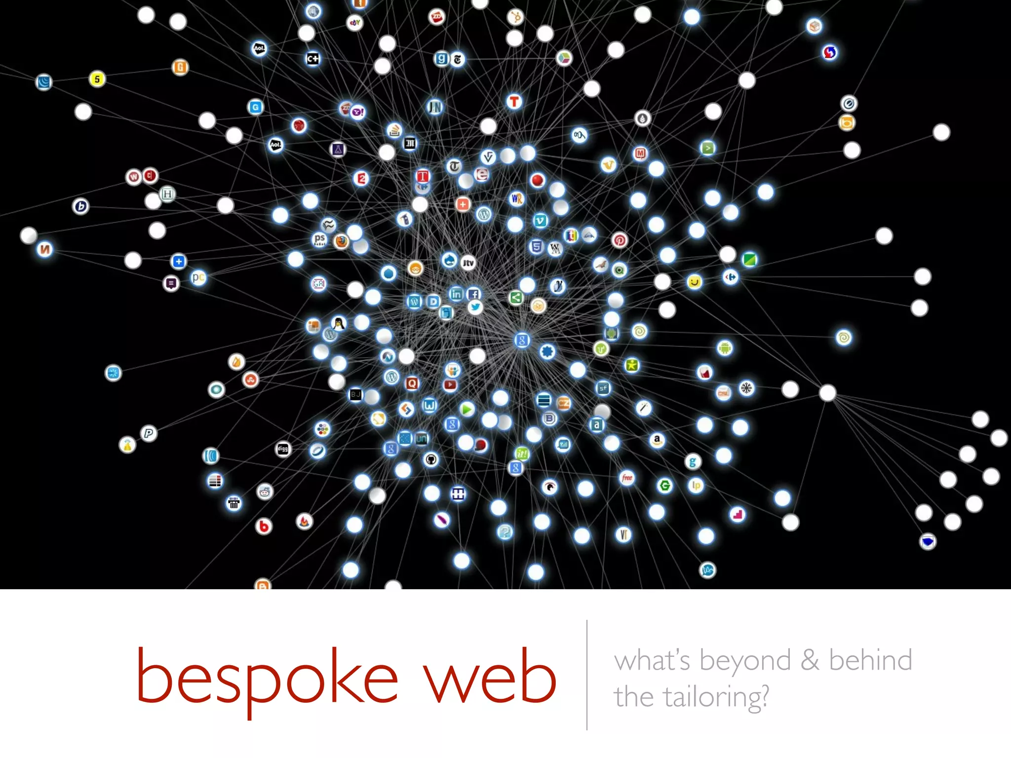 bespoke web what’s beyond & behind
the tailoring?
 