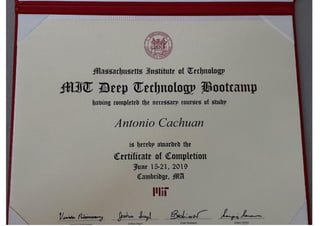 MIT Deep Technology Bootcamp