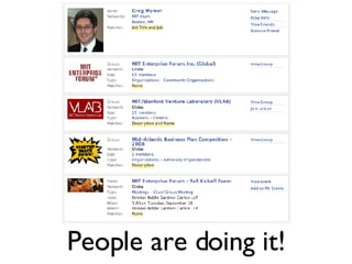 People are doing it! 