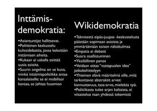 Mitä on wikidemokratia