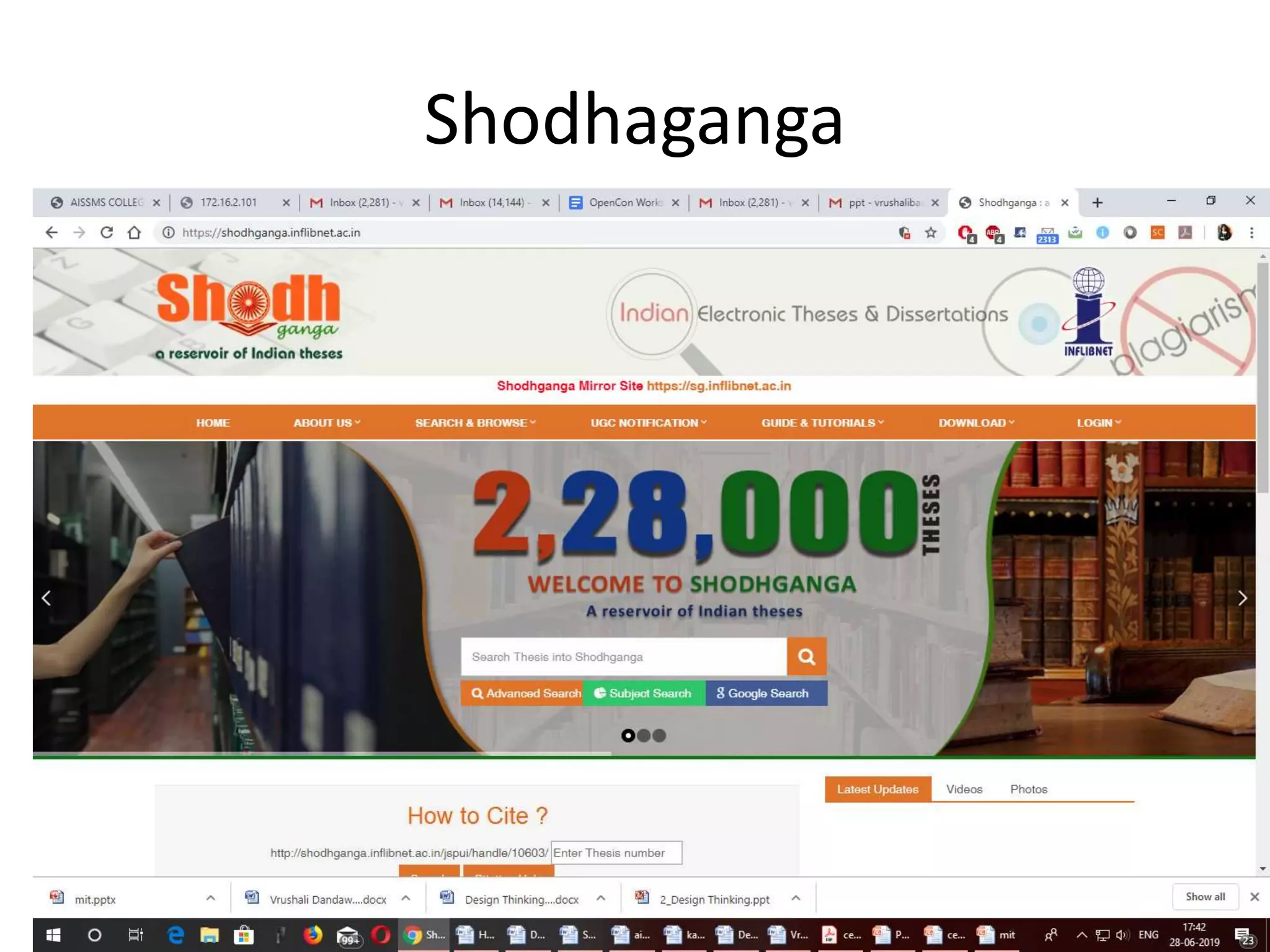 Shodhaganga
 