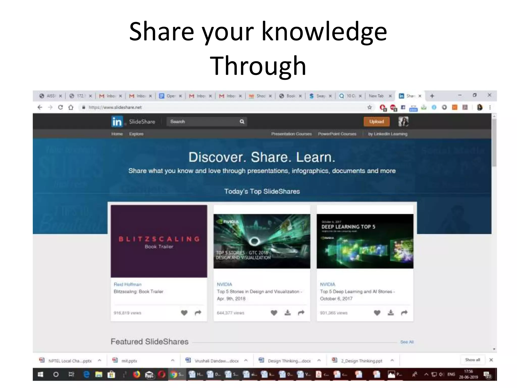 Share your knowledge
Through
 