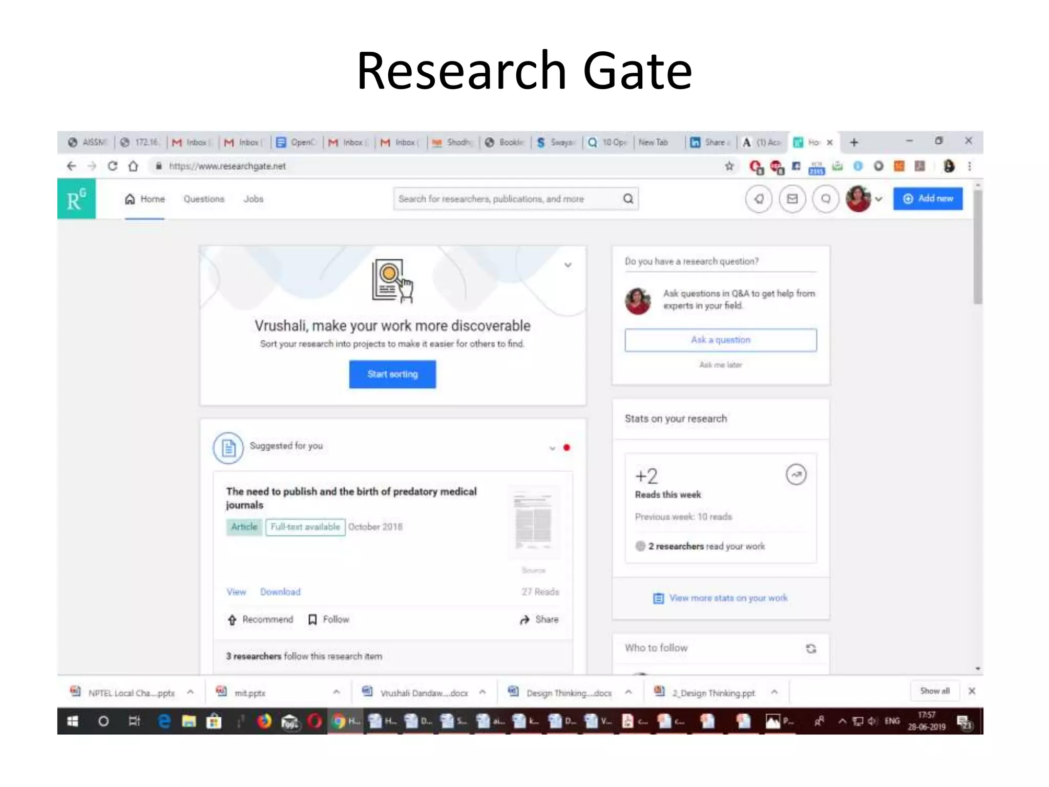 Research Gate
 
