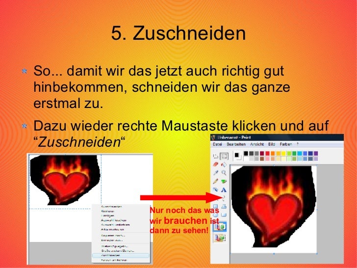 Mit Paint Arbeiten
