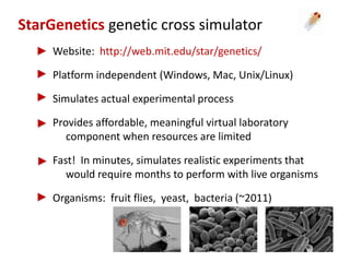 Linux Genetic Code Simulator MIT STAR | PPTX