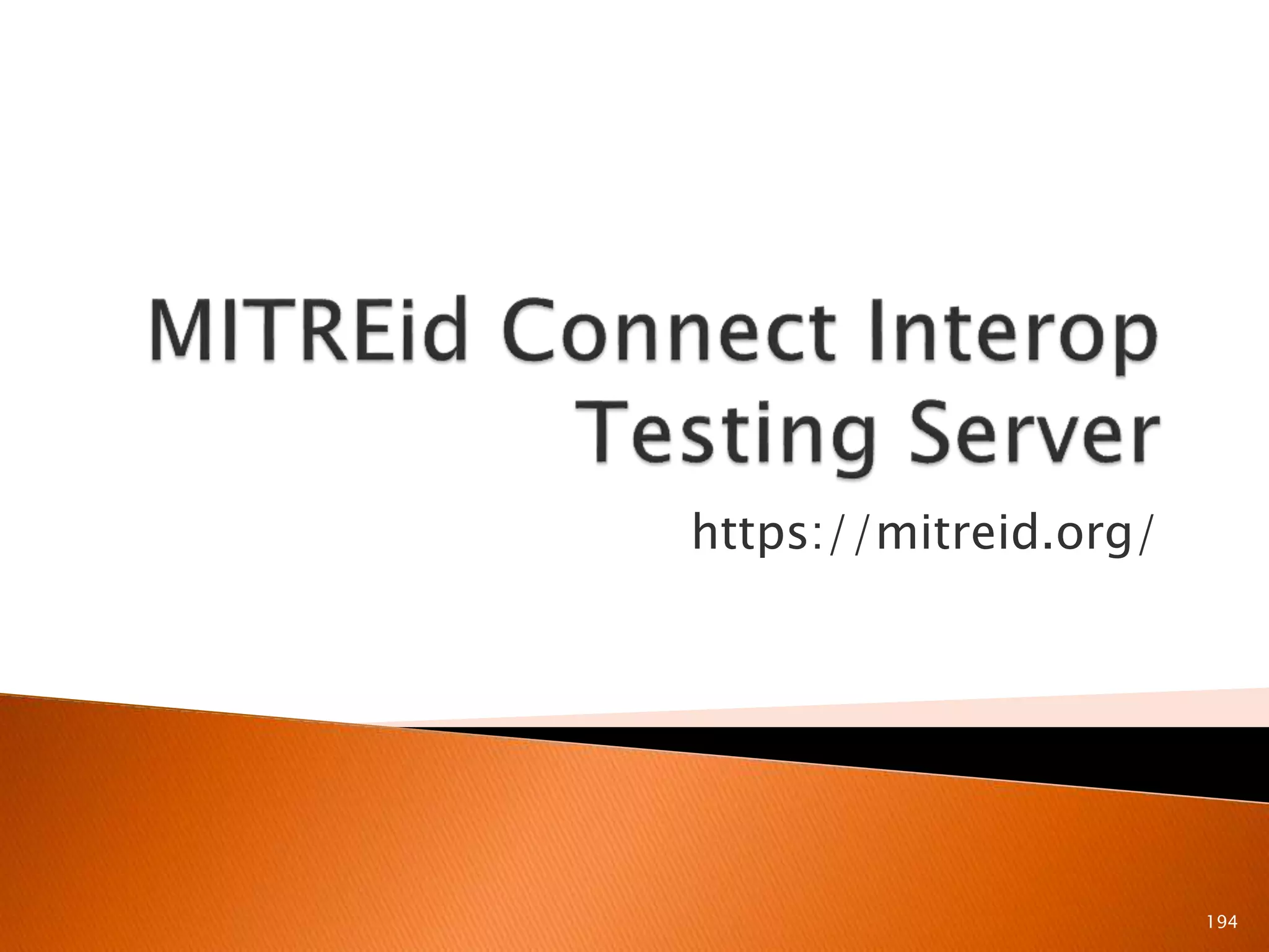 https://mitreid.org/ 
194 
 