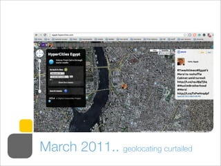 March 2011.. geolocating curtailed
 