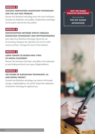 Mit Brochure.pdf Mit blockchain technologies_online_short_program_brochure | PDF