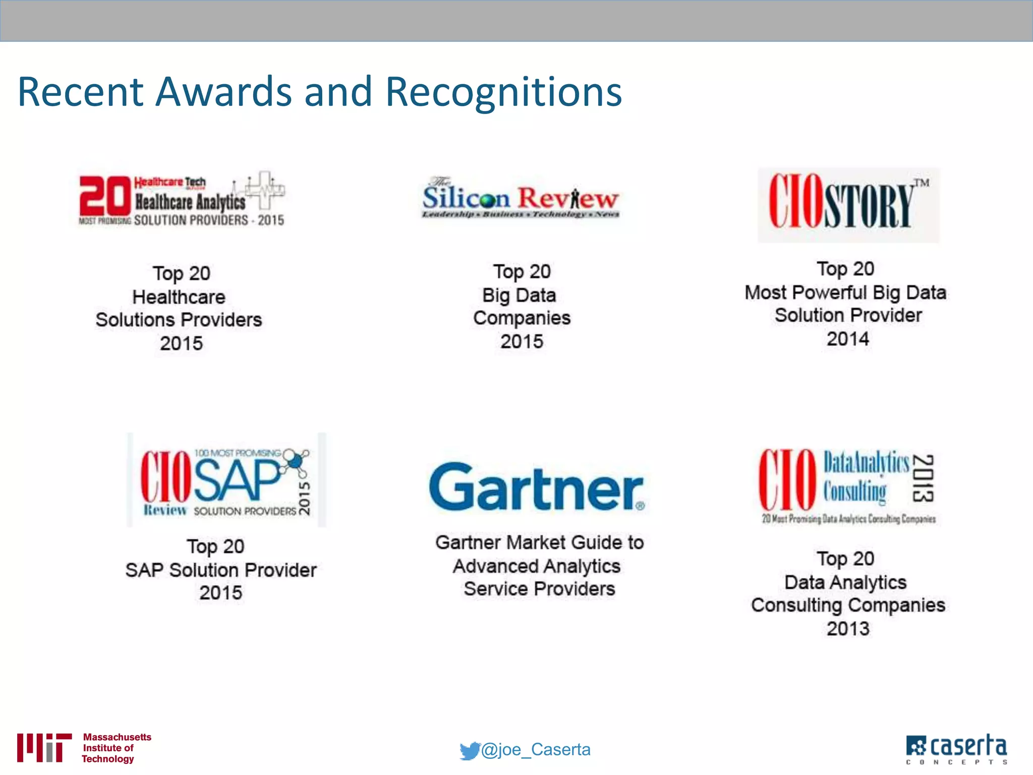 @joe_Caserta
Recent Awards and Recognitions
 