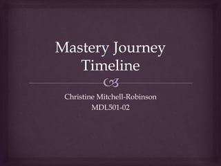 Christine Mitchell-Robinson
MDL501-02
 