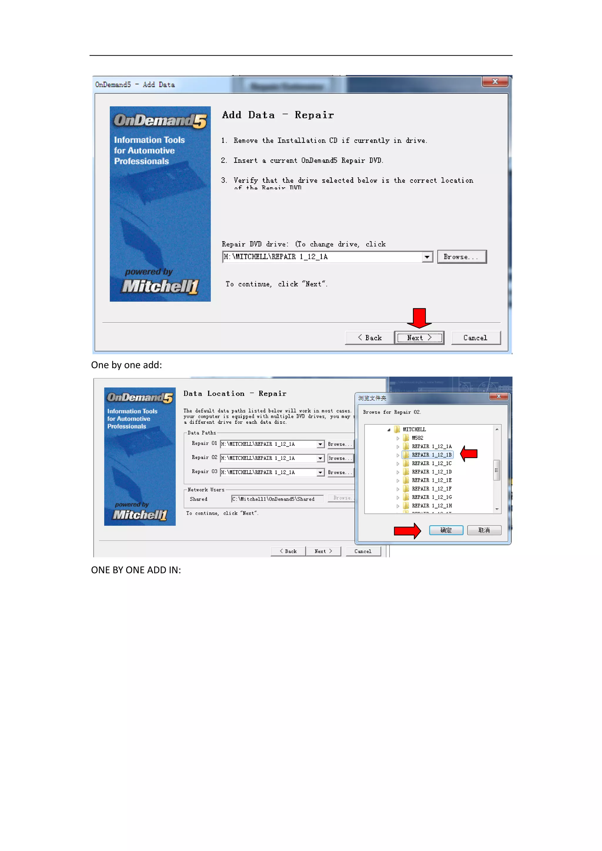 One by one add:
ONE BY ADD IN: