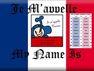 Je M’appelle-My Name Is