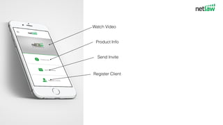 Product Info
Send Invite
Register Client
Watch Video
 