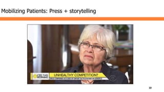 Mobilizing Patients: Press + storytelling
10
 