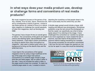 Here you can see my use of bright blue to make it stand out from the white and the grey backing 