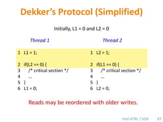 TLMM-Based Cactus Stacks0x7f000AAAx: 42x: 42x: 42BMap (not copy) the stolen prefixto the same virtual addresses.  y: &xsteal AP3P1P2ACBUnreasonable simplification:  Assume that we can map with arbitrary granularity.ED53