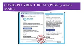 COVID-19 CYBER THREATS(Phishing Attack
Model)
 