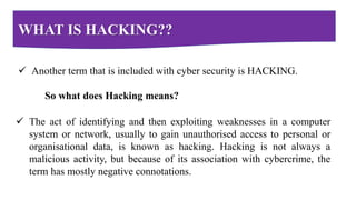 Cyber Security: A Hands on review | PPT