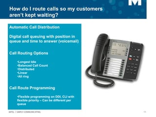 Mitel Call Transfer Process Mitel phone systems - Mitel Reseller Denwa - Introducing MiVoice Office ...