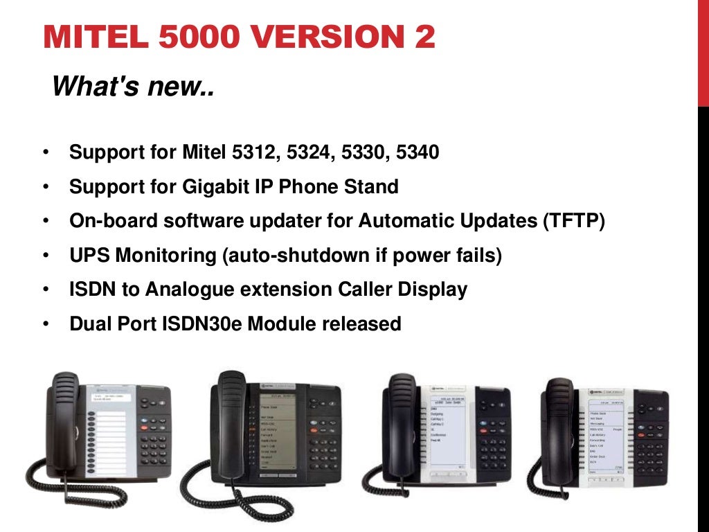 Mitel phone system versions and how to upgrade