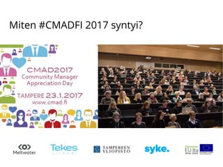 Miten #CMADFI 2017 syntyi?
 