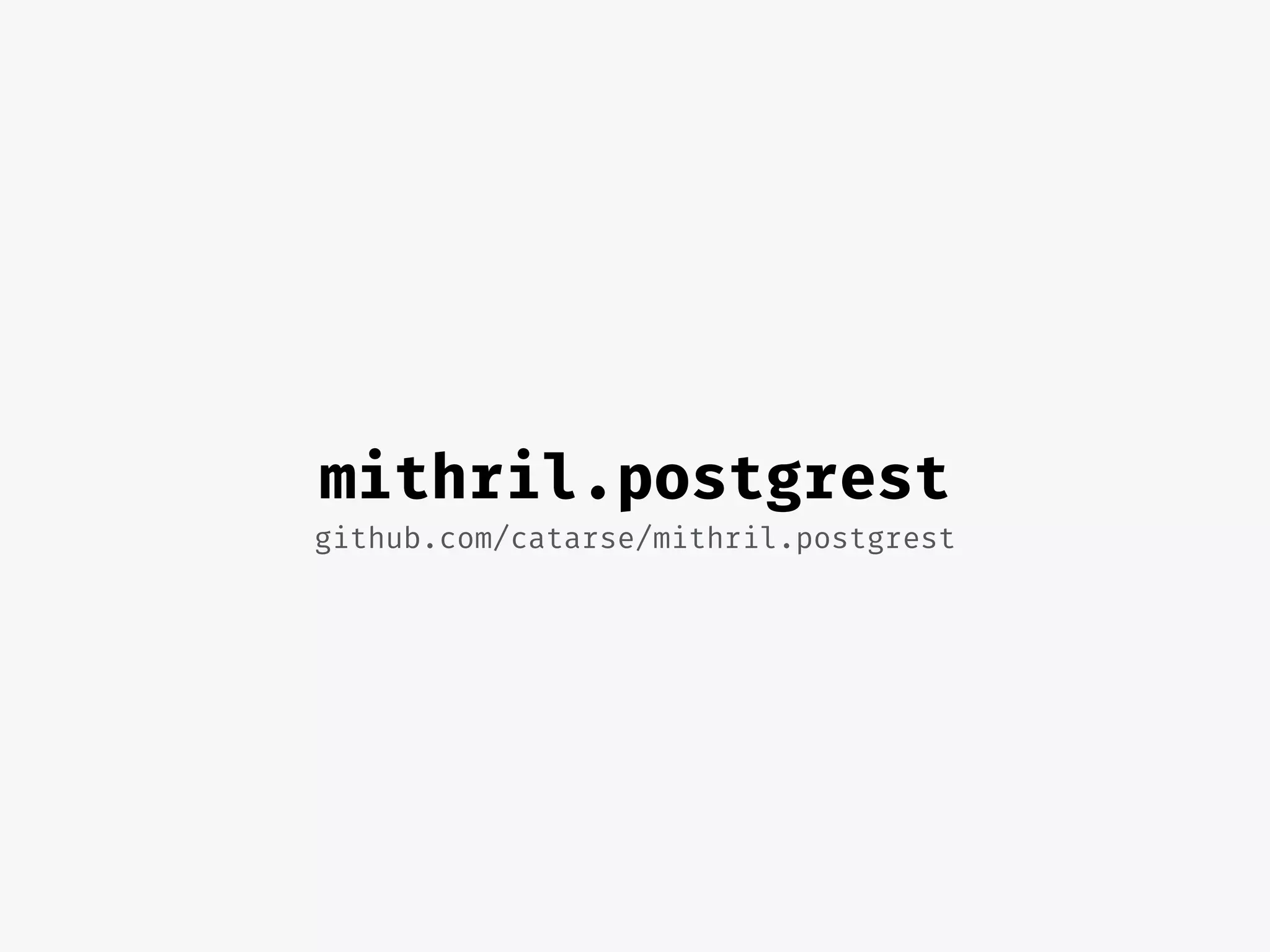 mithril.postgrest
github.com/catarse/mithril.postgrest
 