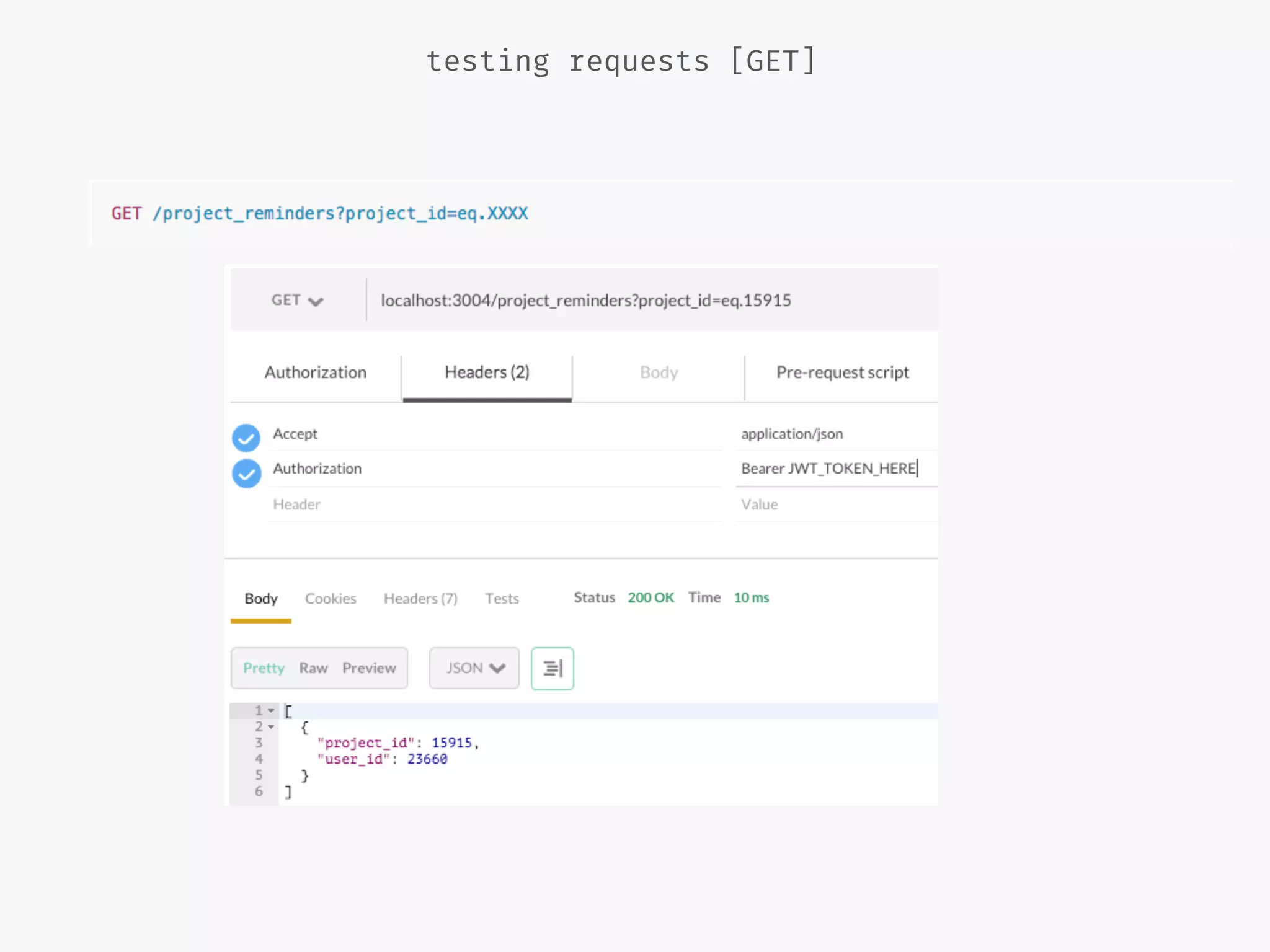 testing requests [GET]
 