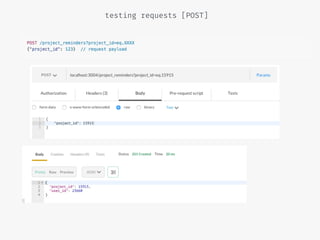 testing requests [POST]
 