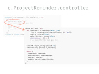 c.ProjectReminder.controller
 