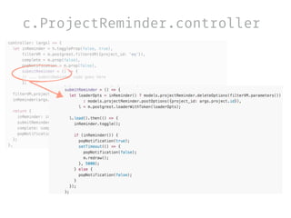 c.ProjectReminder.controller
 