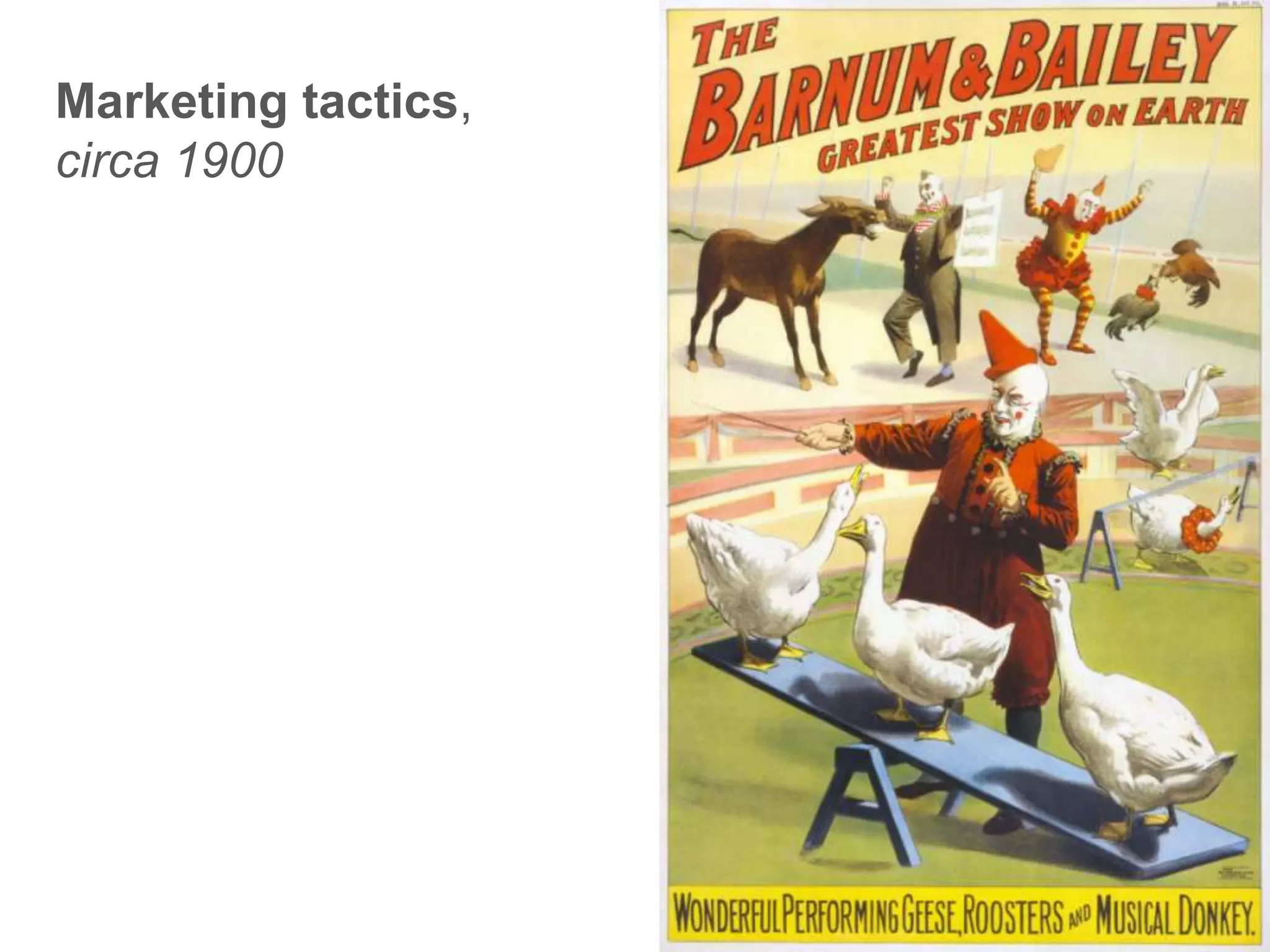 Marketing tactics,circa 1900