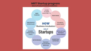 NRiT Startup program
Idea to Product Commercialization
 