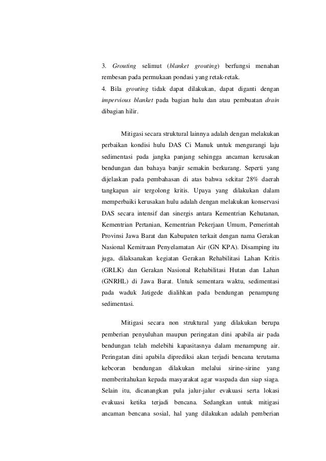 Laporan Mitigasi Bancana