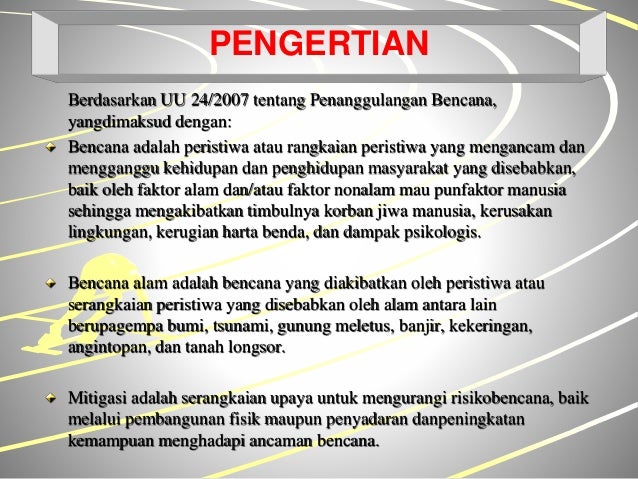 Mitigasi Bencana Gunung Api