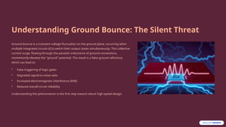 Mitigating Ground Bounce in High Speed PCB Designs | PPTX