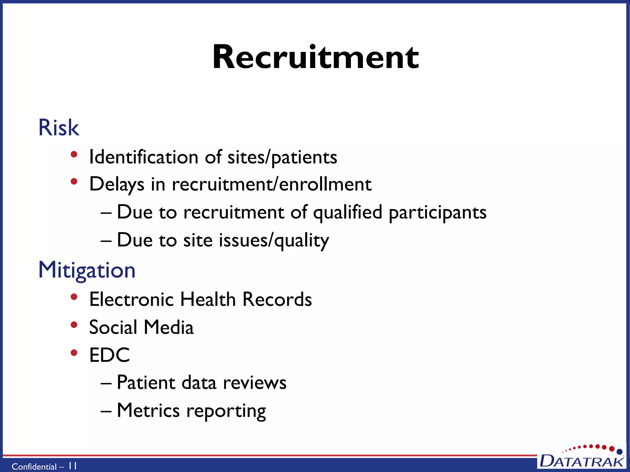 Mitigating Risks in Clinical Studies | PDF