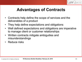 Mitigating Risks Through Contracts - Poorvi Chothani | PPT