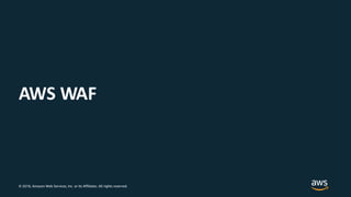 © 2018, Amazon Web Services, Inc. or its Affiliates. All rights reserved.
AWS WAF
 