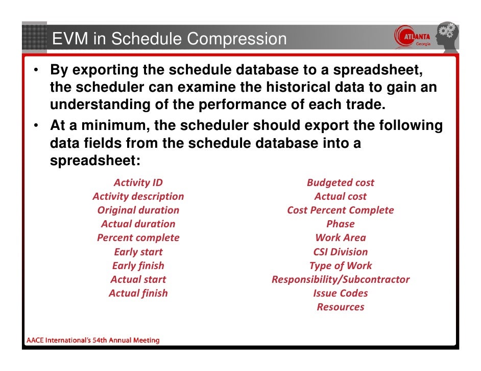 mitigation and performance recovery using earned value evm spreadsheet