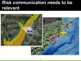 12
Risk communication needs to be
relevant
 