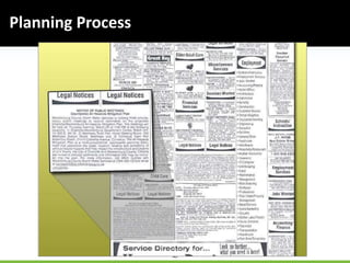 46
Planning Process
 