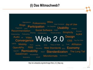 (I) Das Mitmachweb? http://en.wikipedia.org/wiki/Image:Web_2.0_Map.svg 