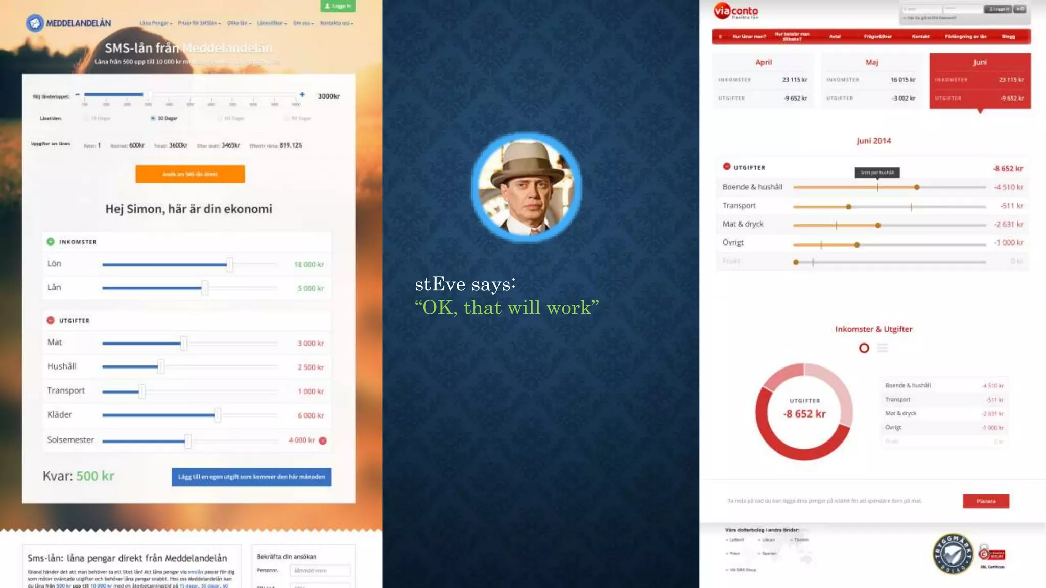 stEve says: 
“OK, that will work” 
 