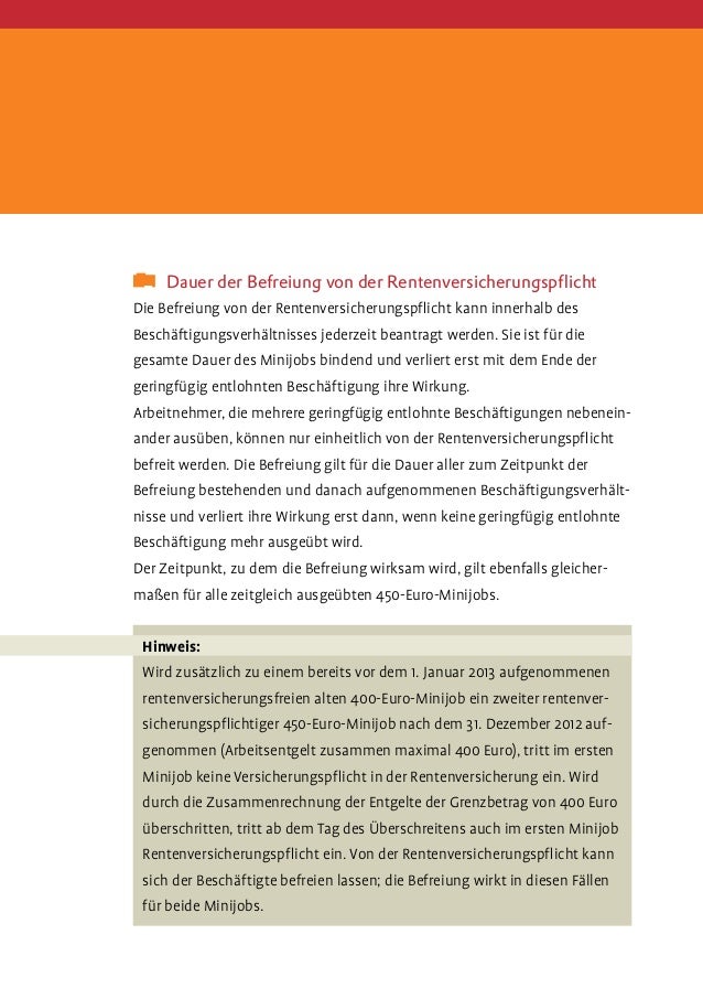 MinijobZentrale Mit Minijobs die Rente sichern