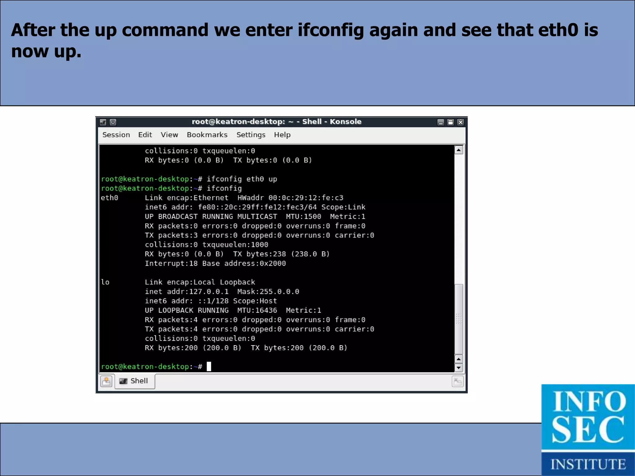 Once we’ve got this in place, I’ll turn on ip forwarding on Backtrack which allows me to route the packets on to the intended recipient, while still allowing me to “see” the packets.