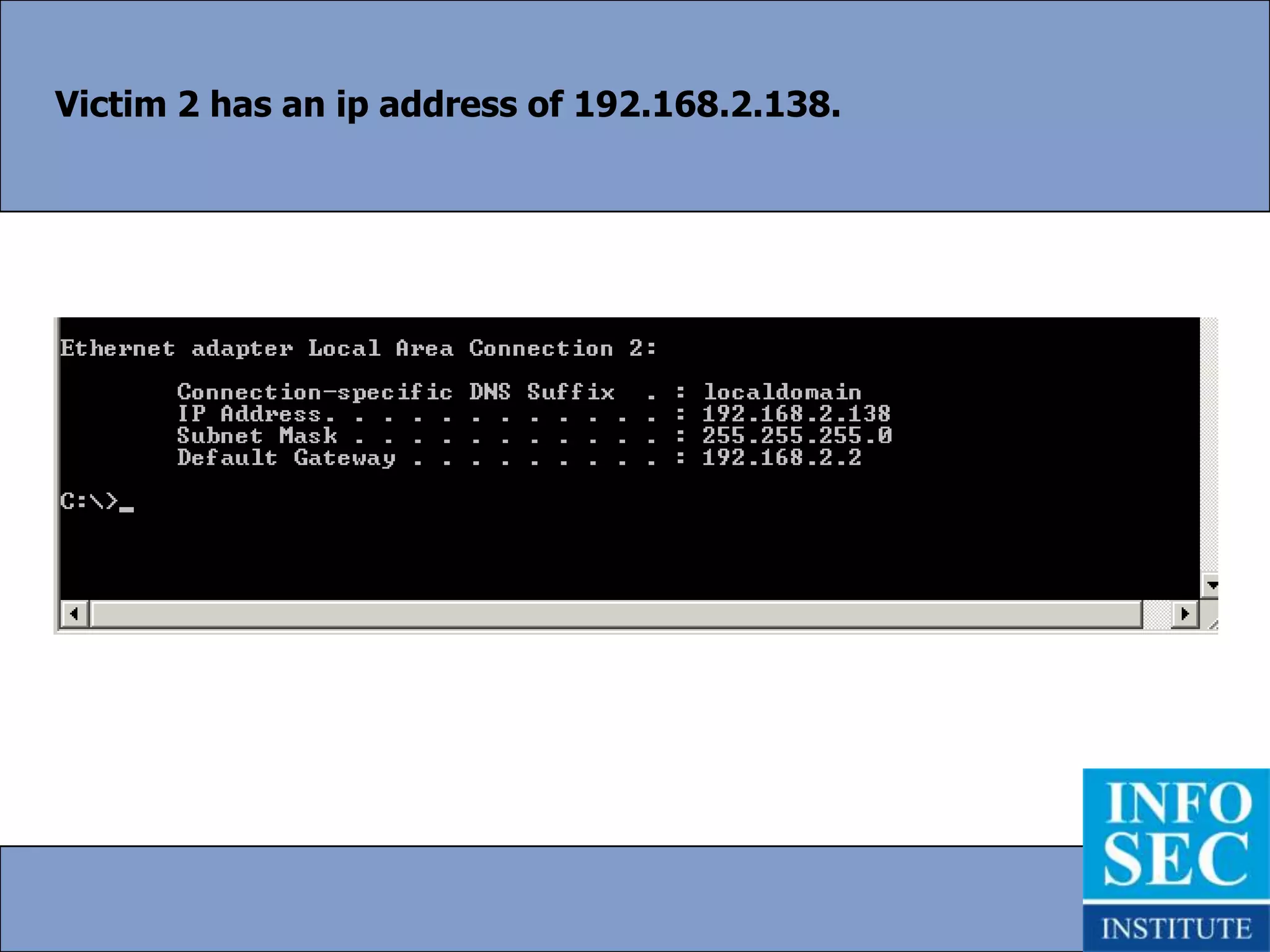 Backtrack ifconfig command