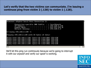 After the up command we enter ifconfig again and see that eth0 is now up.