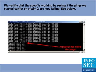 Now we go to our first victim and see that its’ ip is 192.168.2.128.