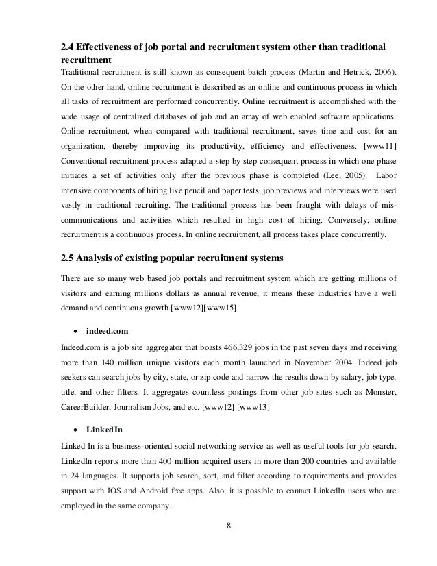 Literature review on e recruitment image