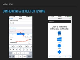 Mitmproxy presentation 3:14 | PDF